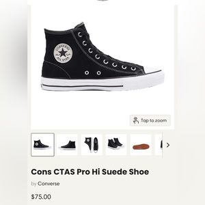 Black converse suede material size 6 women’s 4 men